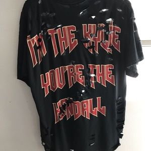 Kylie Jenner Distressed Shirt